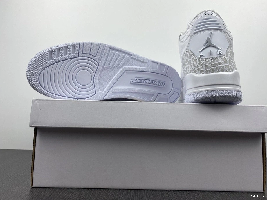 Air Jordan 'Triple  429487-111 3 Retro White' PS 0110